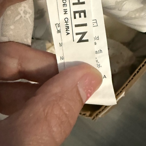 Floral White and Brown Dress - Picture 8 of 8